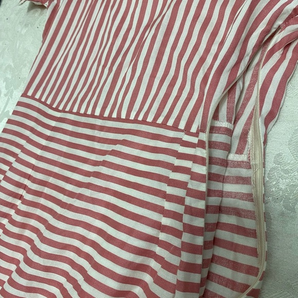 NWT Rena for Ajio long white and pink striped dress size S - Picture 5 of 12